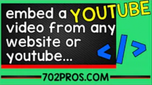 Embed a YouTube video from any website or Embed a YouTube video from YouTube and put on your website