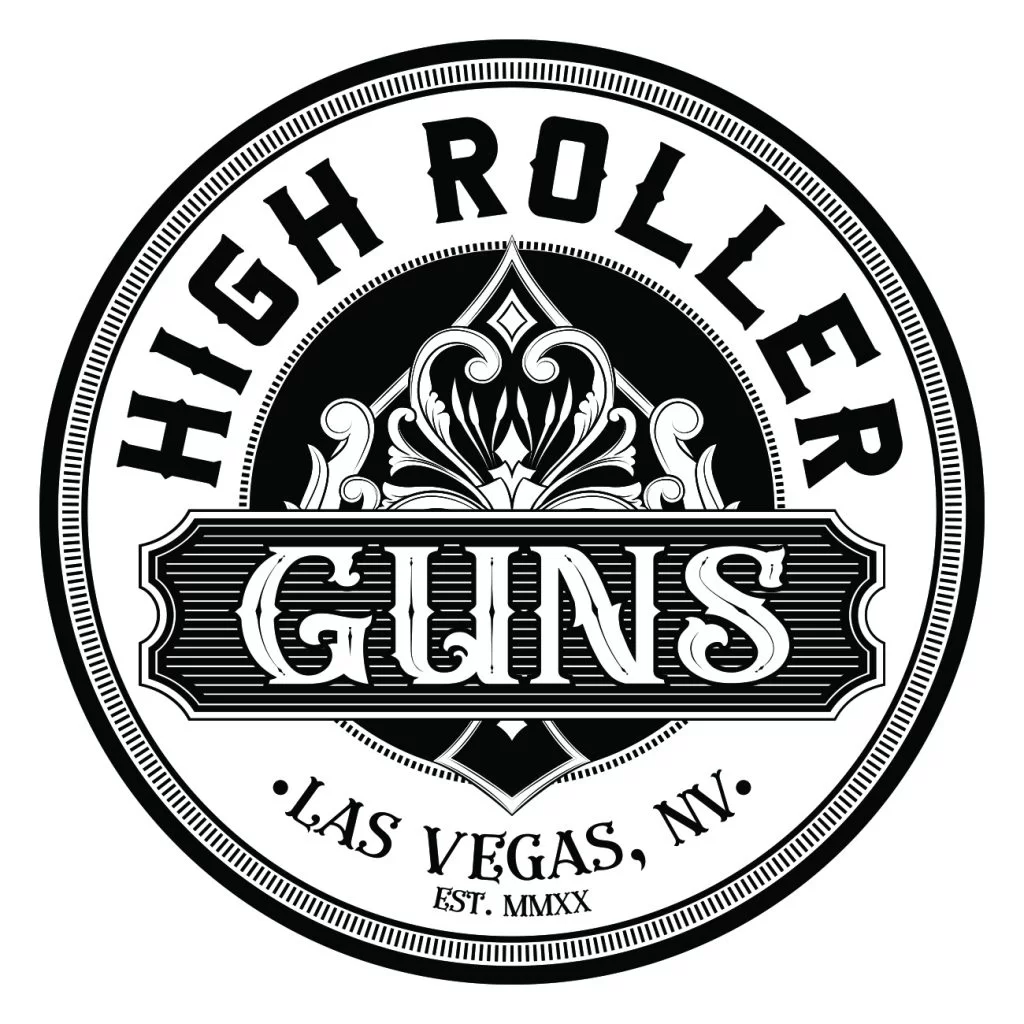 High roller guns logo design by 702 pros