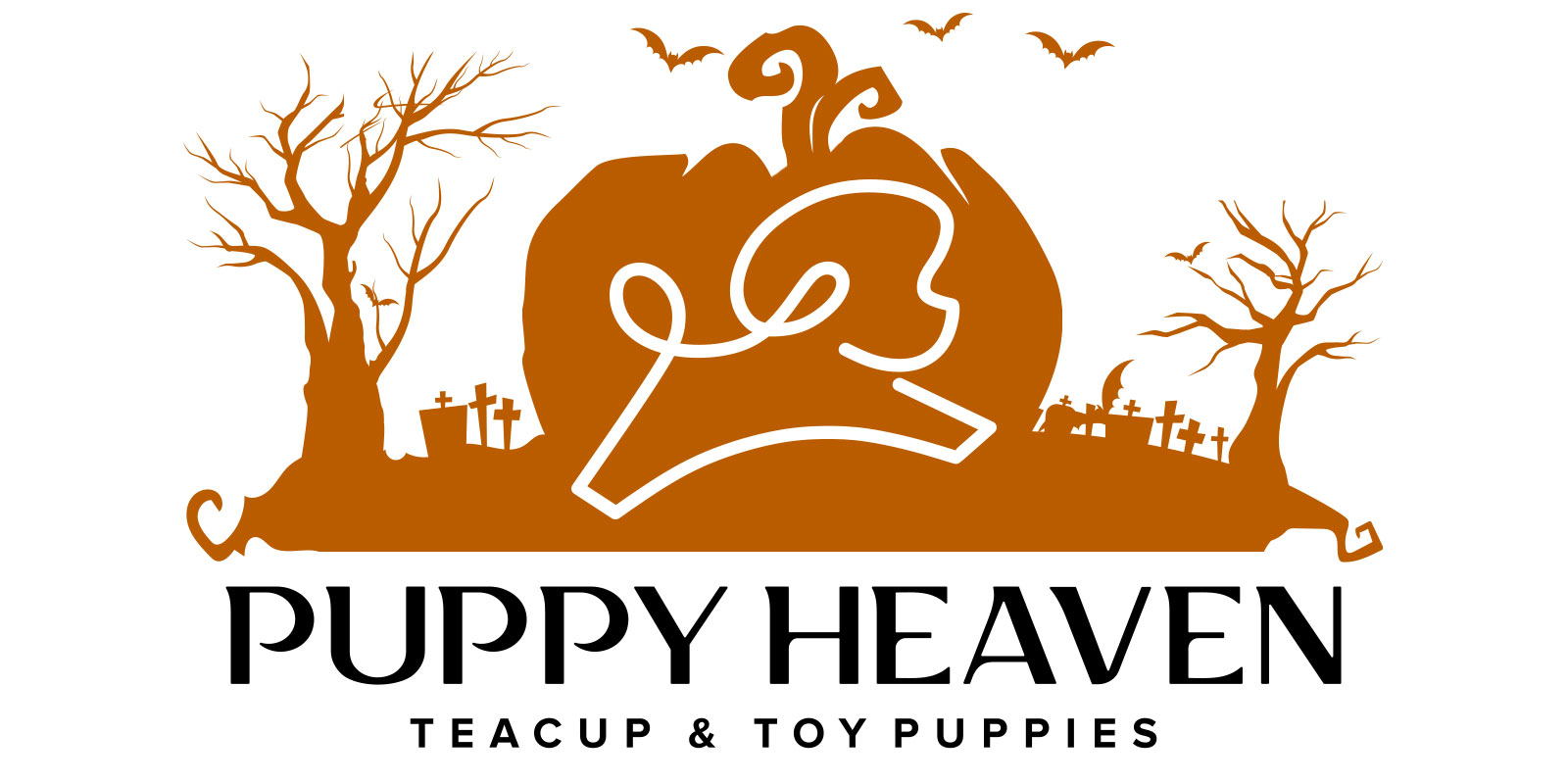 Puppy Heaven Halloween Logo Design by 702 Pros
