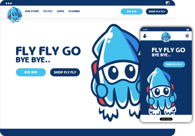 Flyfly bye bye website