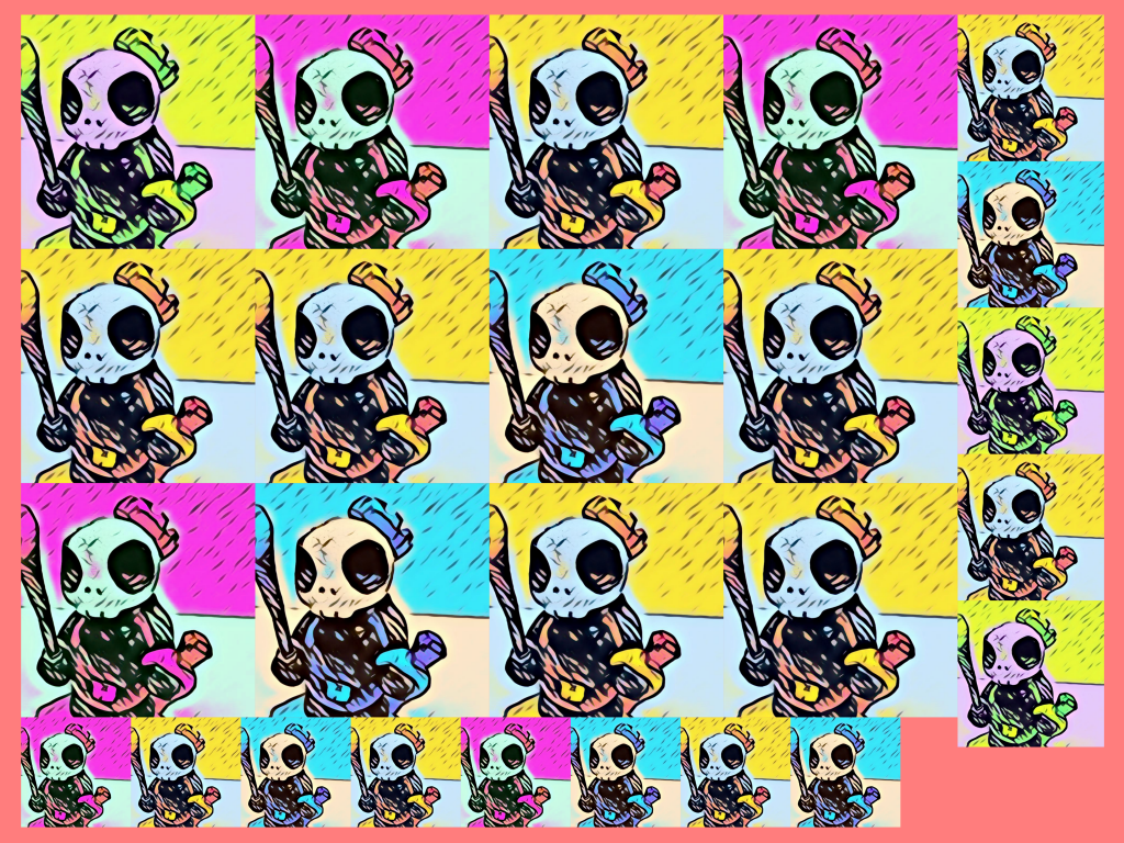 Skull Viking Graphic Design | Andy Warhol style graphic design | graphic design by 702 Pros