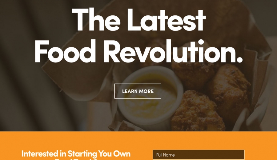 Culinary Logic Website Homepage Mockup Design
