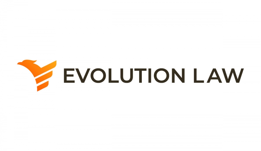 Logo design created for the Evolution Injury Law Brand.